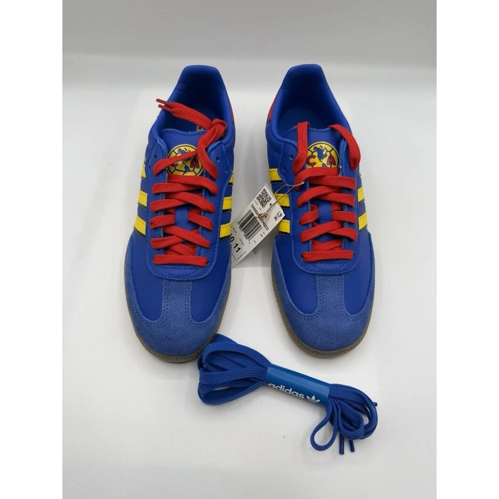 Adidas Samba Licensed Club América Sneakers,Men's 10, Women's 11, Soccer,KJ3531